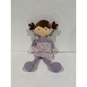 Bonikka Rag Soft Doll IRIS Purple Kids Toy Baby Floral Plush Cuddly